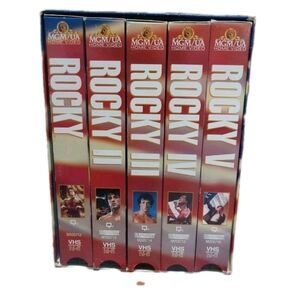Rocky VHS box set boxing , rocky balboa , collectors edition 